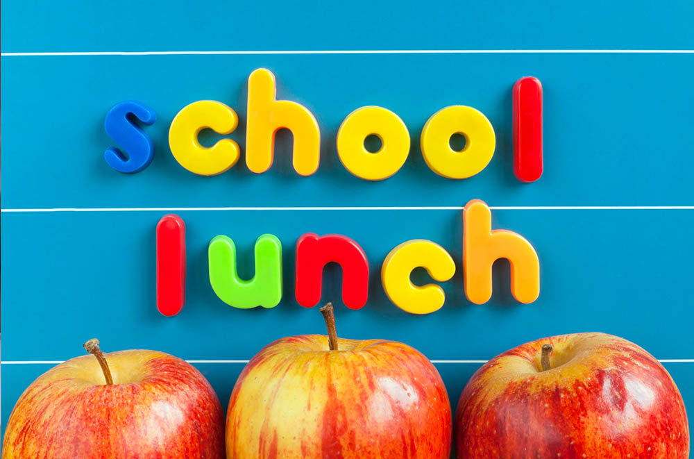 School lunch illustration