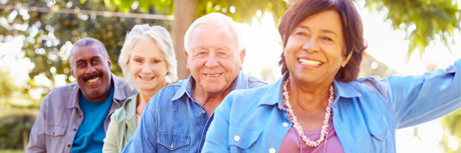 Smiling group of senior citizens