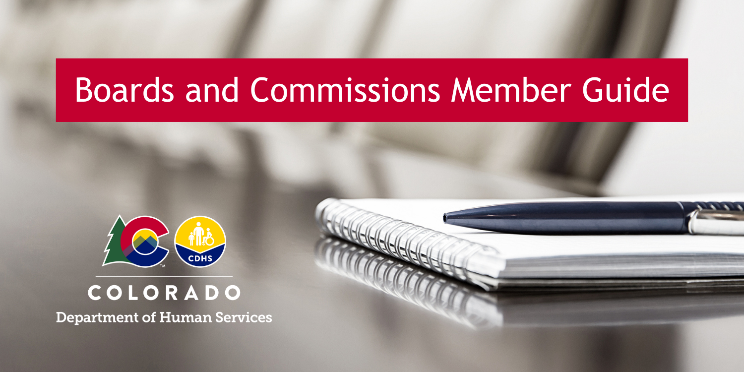 Banner that says Boards and Commissions Member Guide